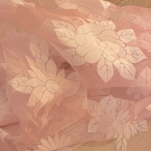 Vintage Sheer Blush Pink Scarf